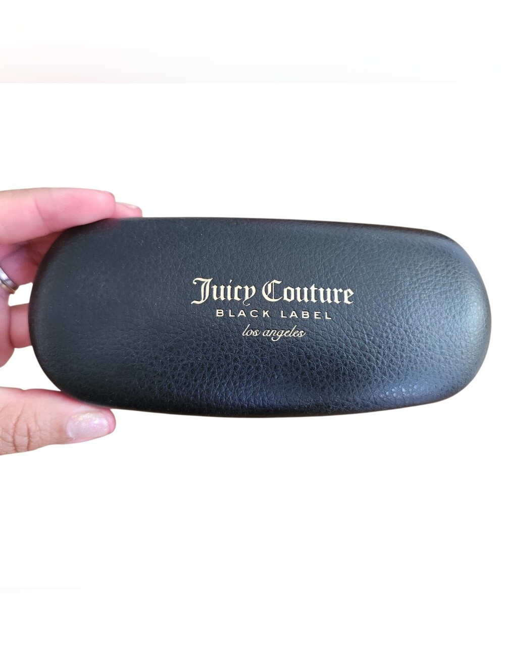 Juicy Couture Black Sunglasses Case with Gold Logo - Picture 2 of 4